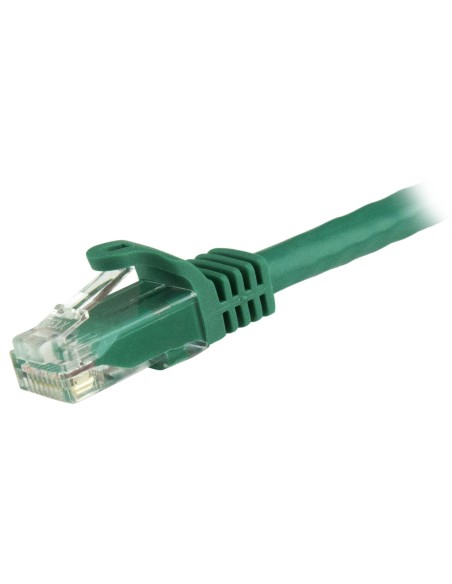 StarTech.com Cable de 1,5m Cat6 Ethernet de Red Verde - RJ45 sin Enganches - 24AWG