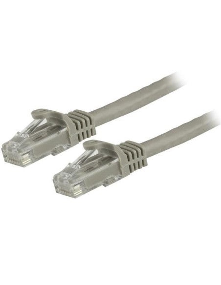 StarTech.com Cable de 1,5m Cat6 Ethernet de Red Gris - RJ45 sin Enganches - 24AWG StarTech.com Cable de 1,5m Cat6 Ethernet de Red Gris - RJ45 sin Enganches - 24AWG