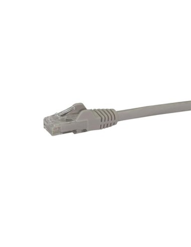 StarTech.com Cable de Red Gigabit Ethernet 15m UTP Patch Cat6 Cat 6 RJ45 Snagless Sin Enganches - Gris