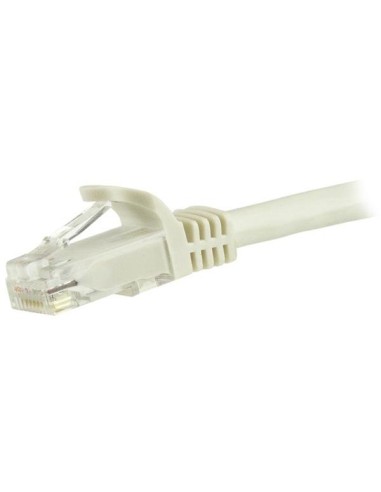 StarTech.com Cable de Red Gigabit Ethernet 15m UTP Patch Cat6 Cat 6 RJ45 Snagless Sin Enganches - Blanco