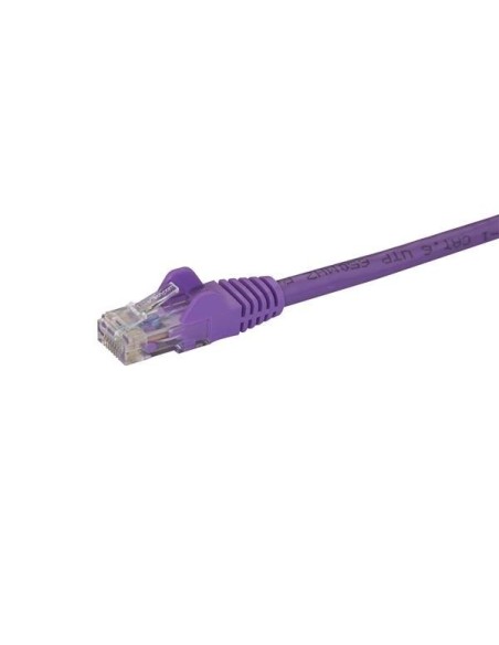 StarTech.com Cable de 2m Púrpura de Red Gigabit Cat6 Ethernet RJ45 sin Enganche - Snagless StarTech.com Cable de 2m Púrpura de Red Gigabit Cat6 Ethernet RJ45 sin Enganche - Snagless