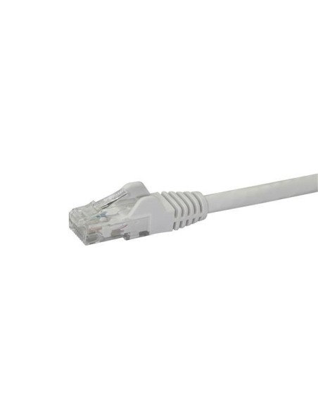 StarTech.com Cable de 2m Blanco de Red Gigabit Cat6 Ethernet RJ45 sin Enganche - Snagless