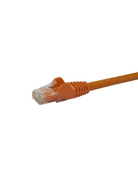 StarTech.com Cable de Red de 0,5m Naranja Cat6 UTP Ethernet Gigabit RJ45 sin Enganches