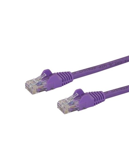 StarTech.com Cable de Red de 0,5m Púrpura Cat6 UTP Ethernet Gigabit RJ45 sin Enganches StarTech.com Cable de Red de 0,5m Púrpura Cat6 UTP Ethernet Gigabit RJ45 sin Enganches