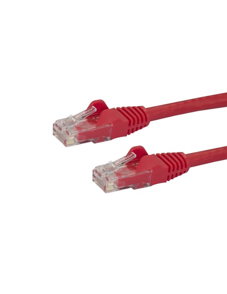 StarTech.com Cable de Red de 0,5m Rojo Cat6 UTP Ethernet Gigabit RJ45 sin Enganches StarTech.com Cable de Red de 0,5m Rojo Cat6 UTP Ethernet Gigabit RJ45 sin Enganches