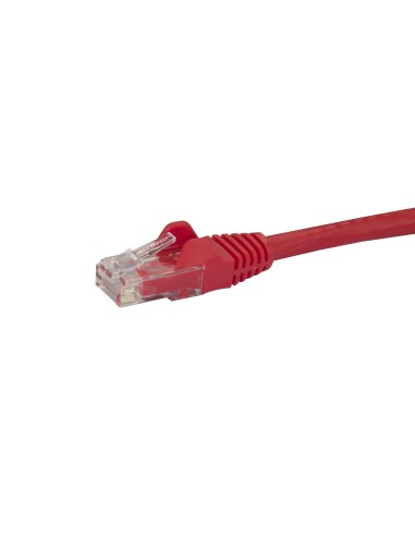 StarTech.com Cable de Red de 0,5m Rojo Cat6 UTP Ethernet Gigabit RJ45 sin Enganches