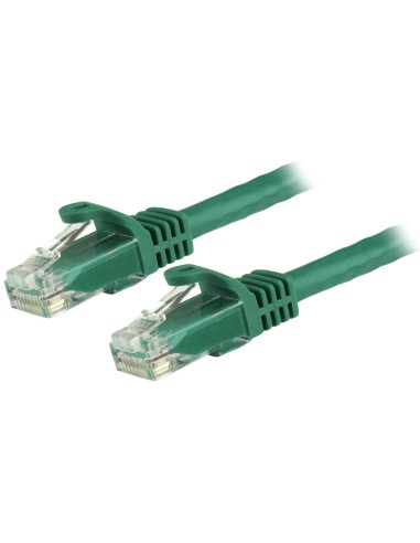 StarTech.com Cable de 5m Verde de Red Gigabit Cat6 Ethernet RJ45 sin Enganche - Snagless
