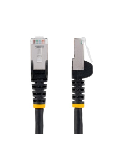 StarTech.com Cable de 1,5m de Red Ethernet CAT6a - Negro - Low Smoke Zero Halogen (LSZH) - 10GbE - 500MHz - PoE++ de 100W -