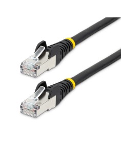 StarTech.com Cable de 5m de Red Ethernet CAT6a - Negro - Low Smoke Zero Halogen (LSZH) - 10GbE - 500MHz - PoE++ de 100W -