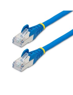 StarTech.com Cable de 1m de Red Ethernet CAT6a - Azul - Low Smoke Zero Halogen (LSZH) - 10GbE - 500MHz - PoE++ de 100W -