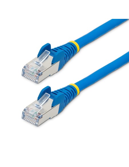 StarTech.com Cable de 1m de Red Ethernet CAT6a - Azul - Low Smoke Zero Halogen (LSZH) - 10GbE - 500MHz - PoE++ de 100W -