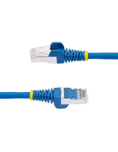 StarTech.com Cable de 1m de Red Ethernet CAT6a - Azul - Low Smoke Zero Halogen (LSZH) - 10GbE - 500MHz - PoE++ de 100W -