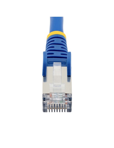 StarTech.com Cable de 1m de Red Ethernet CAT6a - Azul - Low Smoke Zero Halogen (LSZH) - 10GbE - 500MHz - PoE++ de 100W -