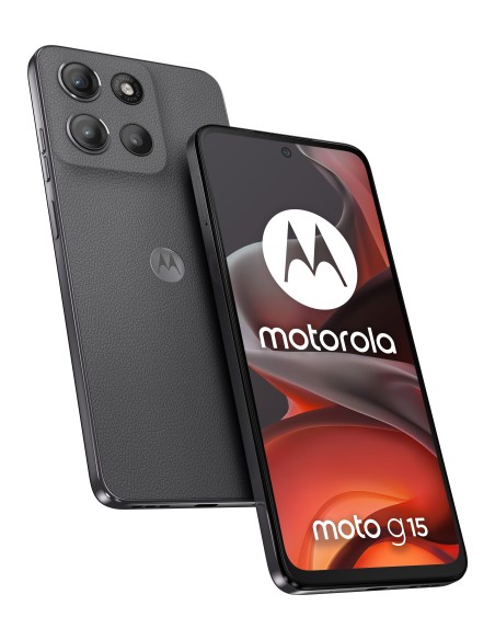 Motorola moto g15 17,1 cm (6.72") SIM doble Android 15 4G USB Tipo C 8 GB 512 GB 5200 mAh Gris Motorola moto g15 17,1 cm (6.72") SIM doble Android 15 4G USB Tipo C 8 GB 512 GB 5200 mAh Gris