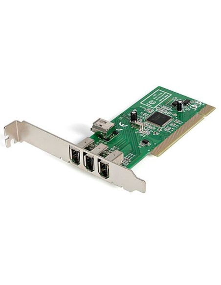 StarTech.com Adaptador Tarjeta Controladora FireWire 400 PCI 4 Puertos FW 6 Pin Chipset TI - IEEE 1394a