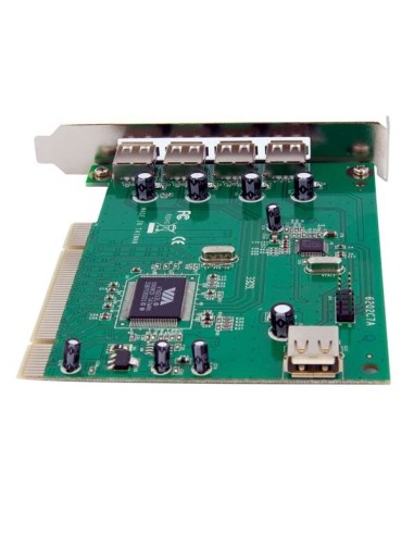 StarTech.com Adaptador Tarjeta PCI USB 2.0 de Alta Velocidad 7 Puertos - 4 Externos y 3 Internos