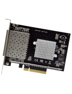 StarTech.com Tarjeta de Red SFP+ 10G SFP+ con 4 Puertos - Adaptador Convergente SFP+ Abierto Intel XL710 - NIC PCIe 10 Gigabit 2