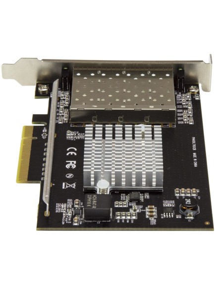 StarTech.com Tarjeta de Red SFP+ 10G SFP+ con 4 Puertos - Adaptador Convergente SFP+ Abierto Intel XL710 - NIC PCIe 10 Gigabit