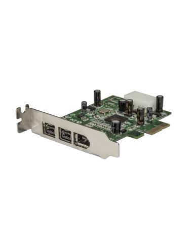 StarTech.com Adaptador Tarjeta FireWire PCI-Express Bajo Perfil de 2 Puertos F W 800 y 1 Puerto F W 400