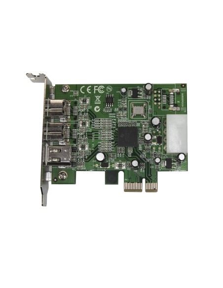 StarTech.com Adaptador Tarjeta FireWire PCI-Express Bajo Perfil de 2 Puertos F W 800 y 1 Puerto F W 400 StarTech.com Adaptador Tarjeta FireWire PCI-Express Bajo Perfil de 2 Puertos F W 800 y 1 Puerto F W 400