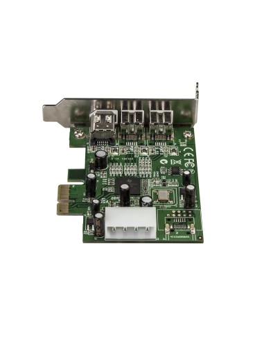 StarTech.com Adaptador Tarjeta FireWire PCI-Express Bajo Perfil de 2 Puertos F W 800 y 1 Puerto F W 400