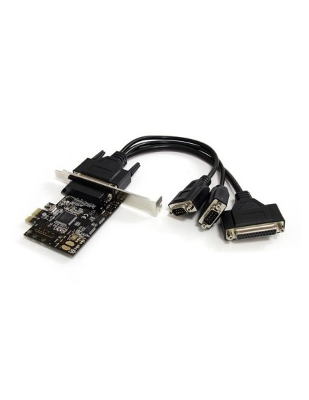 StarTech.com Tarjeta Adaptadora PCI Express PCIe 2 Puertos Serie 1 Paralelo con Cable Multiconector RS232 Serial StarTech.com Tarjeta Adaptadora PCI Express PCIe 2 Puertos Serie 1 Paralelo con Cable Multiconector RS232 Serial