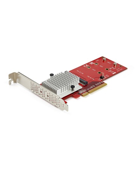 StarTech.com Tarjeta Adaptadora para 2 SSD M.2 PCIe SSD - Dos SSDs NVMe o AHCI M.2 SSD a x8 x16 PCI Express 3.0 - Compatible StarTech.com Tarjeta Adaptadora para 2 SSD M.2 PCIe SSD - Dos SSDs NVMe o AHCI M.2 SSD a x8 x16 PCI Express 3.0 - Compatible
