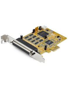 StarTech.com Tarjeta Adaptadora PCI Express Serie de 8 Puertos RS232 - Tarjeta Serial PCIe - DB9 UART 16C1050 - Tarjeta de