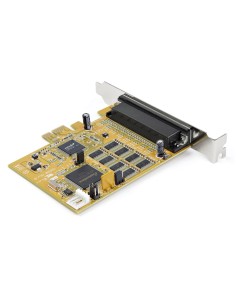 StarTech.com Tarjeta Adaptadora PCI Express Serie de 8 Puertos RS232 - Tarjeta Serial PCIe - DB9 UART 16C1050 - Tarjeta de 2