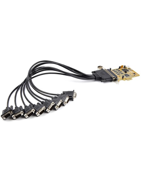 StarTech.com Tarjeta Adaptadora PCI Express Serie de 8 Puertos RS232 - Tarjeta Serial PCIe - DB9 UART 16C1050 - Tarjeta de StarTech.com Tarjeta Adaptadora PCI Express Serie de 8 Puertos RS232 - Tarjeta Serial PCIe - DB9 UART 16C1050 - Tarjeta de