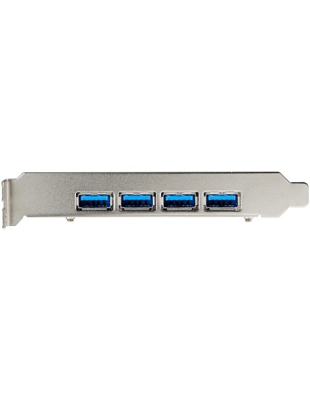 StarTech.com Tarjeta PCIe de 4 Puertos USB-A - Tarjeta PCI Express de Expansión USB Tipo A 3.2 Gen 2 de 10Gb con 2