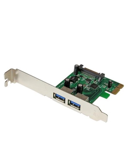 StarTech.com Tarjeta PCI Express de 2 Puertos USB 3.0 SuperSpeed con UASP y Alimentación SATA - Adaptador Interno StarTech.com Tarjeta PCI Express de 2 Puertos USB 3.0 SuperSpeed con UASP y Alimentación SATA - Adaptador Interno