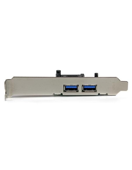 StarTech.com Tarjeta PCI Express de 2 Puertos USB 3.0 SuperSpeed con UASP y Alimentación SATA - Adaptador Interno StarTech.com Tarjeta PCI Express de 2 Puertos USB 3.0 SuperSpeed con UASP y Alimentación SATA - Adaptador Interno