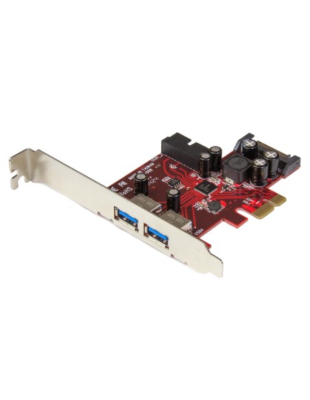 StarTech.com Adaptador tarjeta PCI Express de 2 puertos externos 2 internos USB 3.0 con alimentación SATA StarTech.com Adaptador tarjeta PCI Express de 2 puertos externos 2 internos USB 3.0 con alimentación SATA