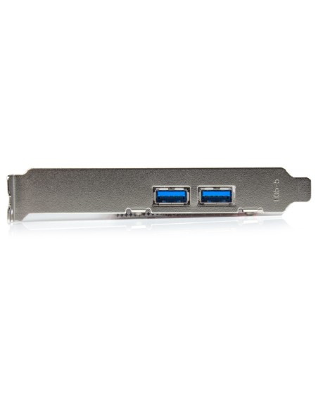 StarTech.com Adaptador tarjeta PCI Express de 2 puertos externos 2 internos USB 3.0 con alimentación SATA StarTech.com Adaptador tarjeta PCI Express de 2 puertos externos 2 internos USB 3.0 con alimentación SATA