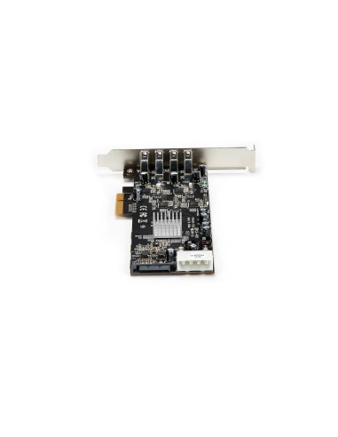 StarTech.com Adaptador Tarjeta PCI Express PCI-E 4 Puertos USB 3.0 UASP 2 Canales de 5Gbps con Alimentación Molex SATA