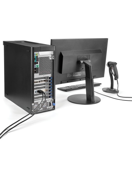 StarTech.com Adaptador Tarjeta PCI Express PCI-E 4 Puertos USB 3.0 UASP 2 Canales de 5Gbps con Alimentación Molex SATA