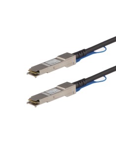 StarTech.com Cable de 3m Twinax Direct Attach QSFP+ a QSFP+ 40G Compatible con Juniper QFX-QSFP-DAC-3M - DAC de Cobre QSFP+ 40