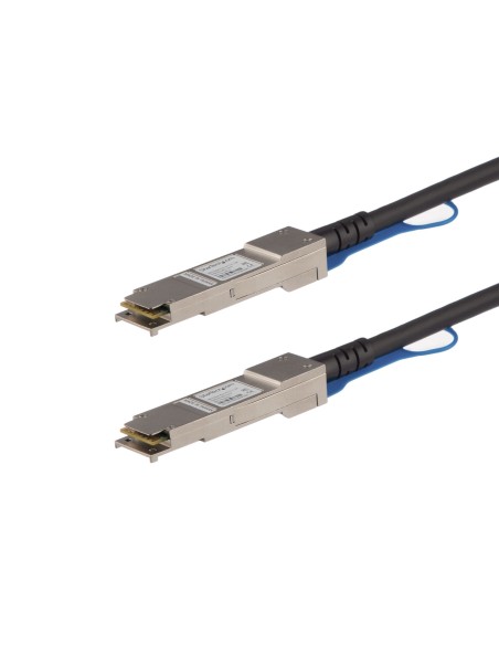 StarTech.com Cable de 3m Twinax Direct Attach QSFP+ a QSFP+ 40G Compatible con Juniper QFX-QSFP-DAC-3M - DAC de Cobre QSFP+ 40 StarTech.com Cable de 3m Twinax Direct Attach QSFP+ a QSFP+ 40G Compatible con Juniper QFX-QSFP-DAC-3M - DAC de Cobre QSFP+ 40