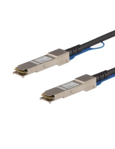 StarTech.com Cable de 5m Twinax Direct Attach QSFP+ a QSFP+ 40G Compatible con MSA sin Codificar- DAC de Cobre QSFP+ de 40 GbE