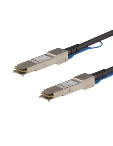 StarTech.com Cable de 5m Twinax Direct Attach QSFP+ a QSFP+ 40G Compatible con MSA sin Codificar- DAC de Cobre QSFP+ de 40 GbE StarTech.com Cable de 5m Twinax Direct Attach QSFP+ a QSFP+ 40G Compatible con MSA sin Codificar- DAC de Cobre QSFP+ de 40 GbE