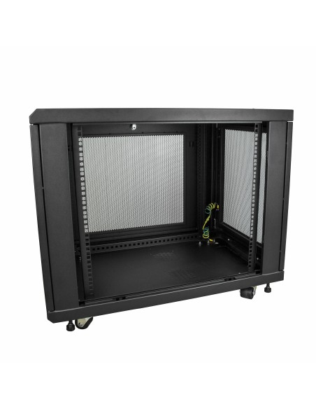 StarTech.com Armario Rack para Servidores 12U 19" 4 Columnas - Rack de Servidores con Cerradura y Seguro - Rack con Ruedas y StarTech.com Armario Rack para Servidores 12U 19" 4 Columnas - Rack de Servidores con Cerradura y Seguro - Rack con Ruedas y