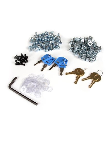 StarTech.com Armario Rack para Servidores 25U 19" 4 Columnas - Rack de Servidores con Cerradura y Seguro - Rack con Ruedas y StarTech.com Armario Rack para Servidores 25U 19" 4 Columnas - Rack de Servidores con Cerradura y Seguro - Rack con Ruedas y