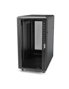 StarTech.com Armario Rack para Servidores 32U 19" 4 Columnas - Rack de Servidores con Cerradura y Seguro - Rack con Ruedas y