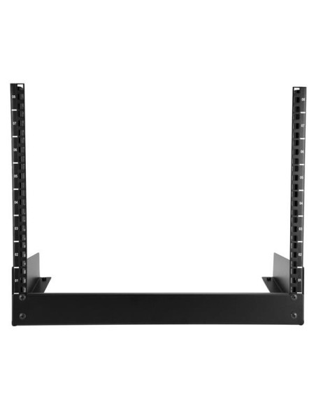 StarTech.com Rack de Sobremesa de 8U de 2 Columnas - Armario Rack de Servidores con Marco Abierto