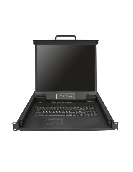 StarTech.com Consola KVM de 16 puertos para Montaje en Rack - Teclado QWERTY - con Cables de 1,8m - Conmutador KVM con Monitor StarTech.com Consola KVM de 16 puertos para Montaje en Rack - Teclado QWERTY - con Cables de 1,8m - Conmutador KVM con Monitor