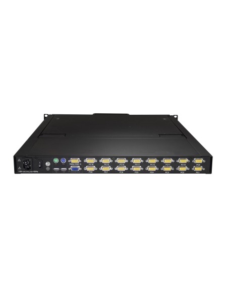 StarTech.com Consola KVM de 16 puertos para Montaje en Rack - Teclado QWERTY - con Cables de 1,8m - Conmutador KVM con Monitor StarTech.com Consola KVM de 16 puertos para Montaje en Rack - Teclado QWERTY - con Cables de 1,8m - Conmutador KVM con Monitor