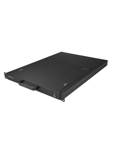 StarTech.com Consola KVM de 16 puertos para Montaje en Rack - Teclado QWERTY - con Cables de 1,8m - Conmutador KVM con Monitor