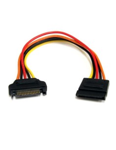 StarTech.com Cable de 20cm de Extensión de Alimentación Corriente SATA - 15 pines
