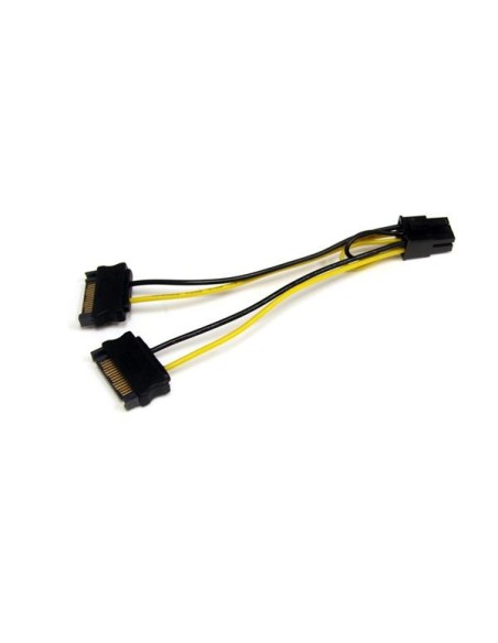 StarTech.com Cable Adaptador 15cm Alimentación SATA a Conector 6 Pines de Corriente de Tarjeta Gráfica PCI Express PCIe StarTech.com Cable Adaptador 15cm Alimentación SATA a Conector 6 Pines de Corriente de Tarjeta Gráfica PCI Express PCIe